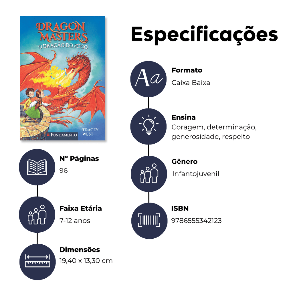 Dragon Masters 04: o Dragão do Fogo - Editora Fundamento livro_infantil
