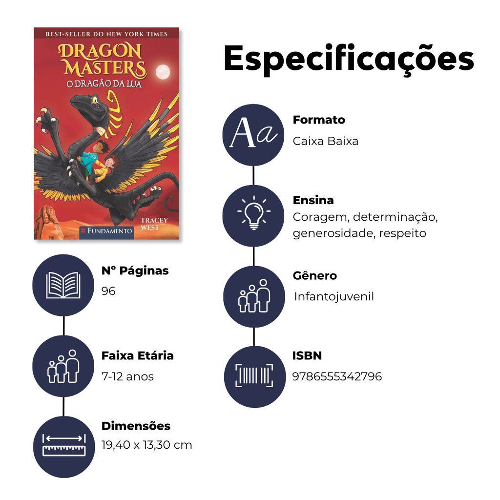 Dragon Masters 06: o Dragão da Lua - Editora Fundamento livro_infantil