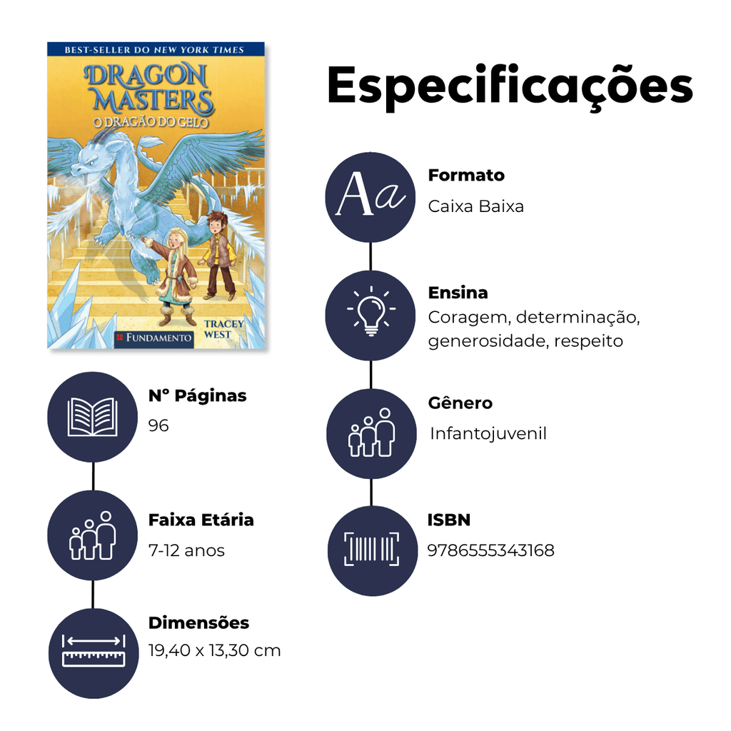 Dragon Masters 09: o Dragão do Gelo - Editora Fundamento livro_infantil