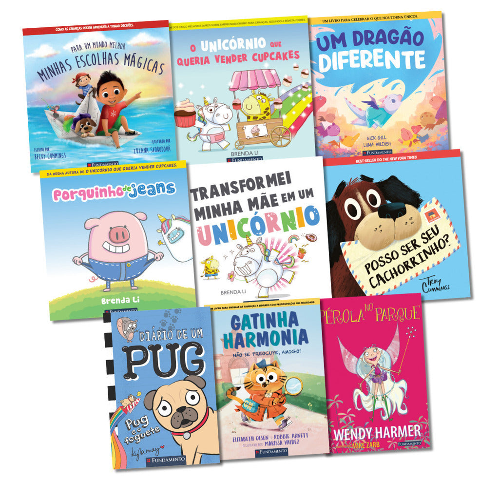 Kit Best-Sellers Fundamento - 9 Livros (Meninas 3-7 Anos)