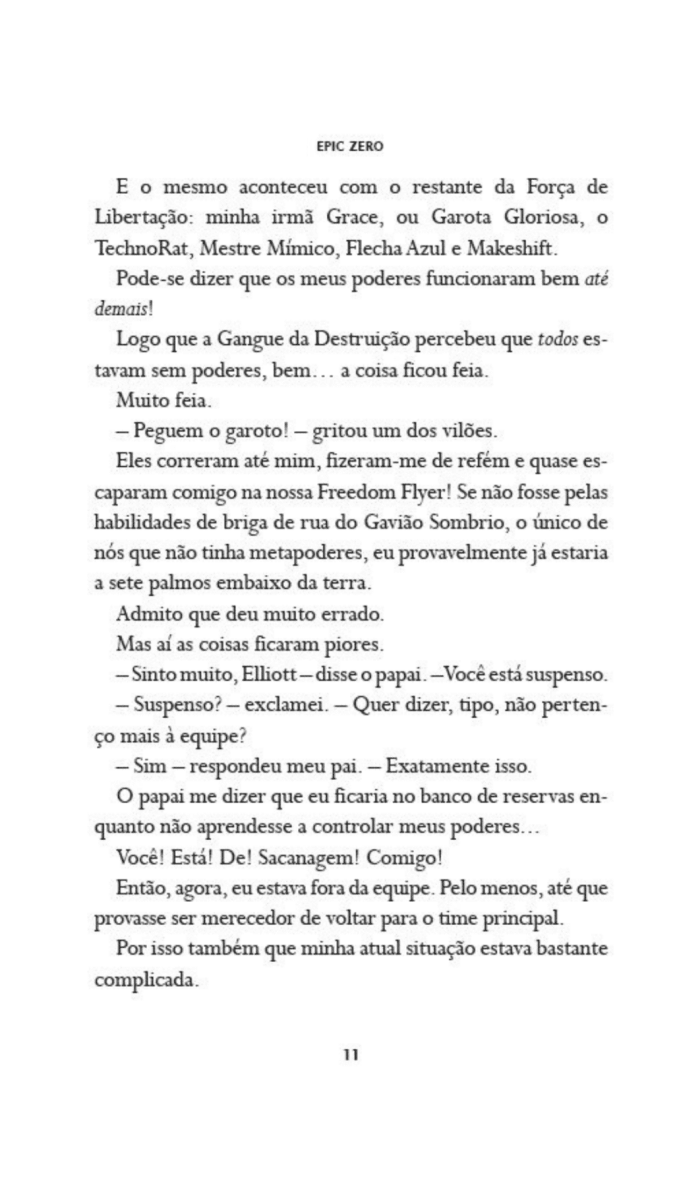 Epic Zero 2 - Um Herói Não Tão Patético Assim - Editora Fundamento livro_infantil