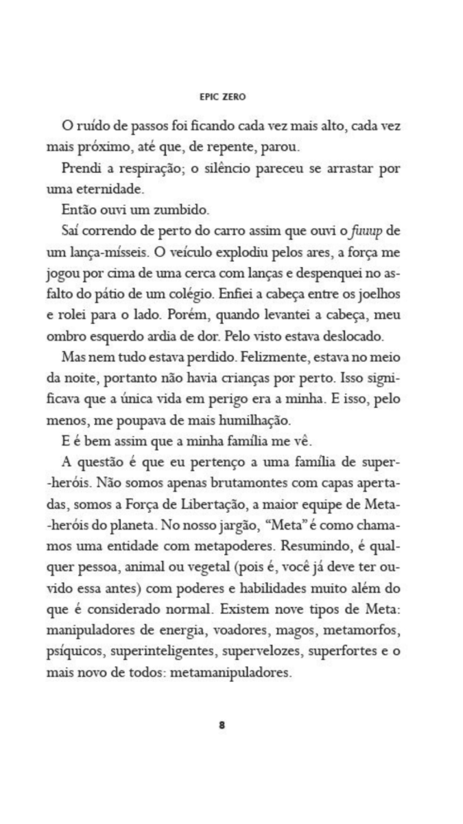 Epic Zero 2 - Um Herói Não Tão Patético Assim - Editora Fundamento livro_infantil