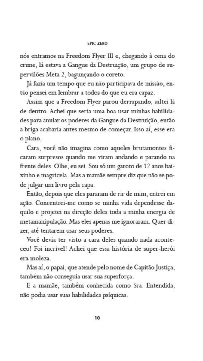 Epic Zero 2 - Um Herói Não Tão Patético Assim - Editora Fundamento livro_infantil