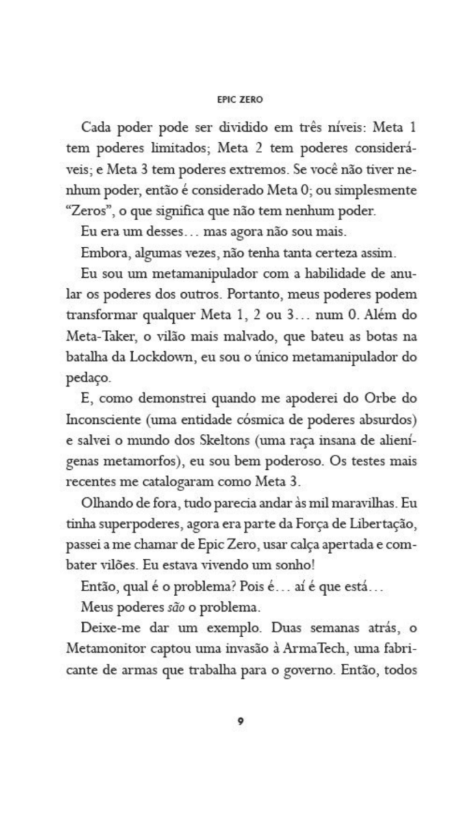 Epic Zero 2 - Um Herói Não Tão Patético Assim - Editora Fundamento livro_infantil