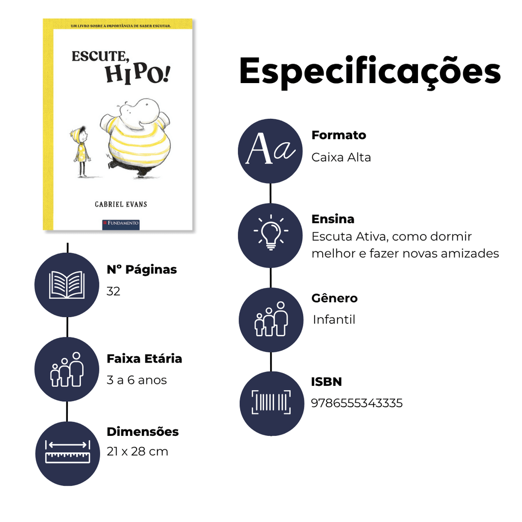 Escute, Hipo - Editora Fundamento livro_infantil
