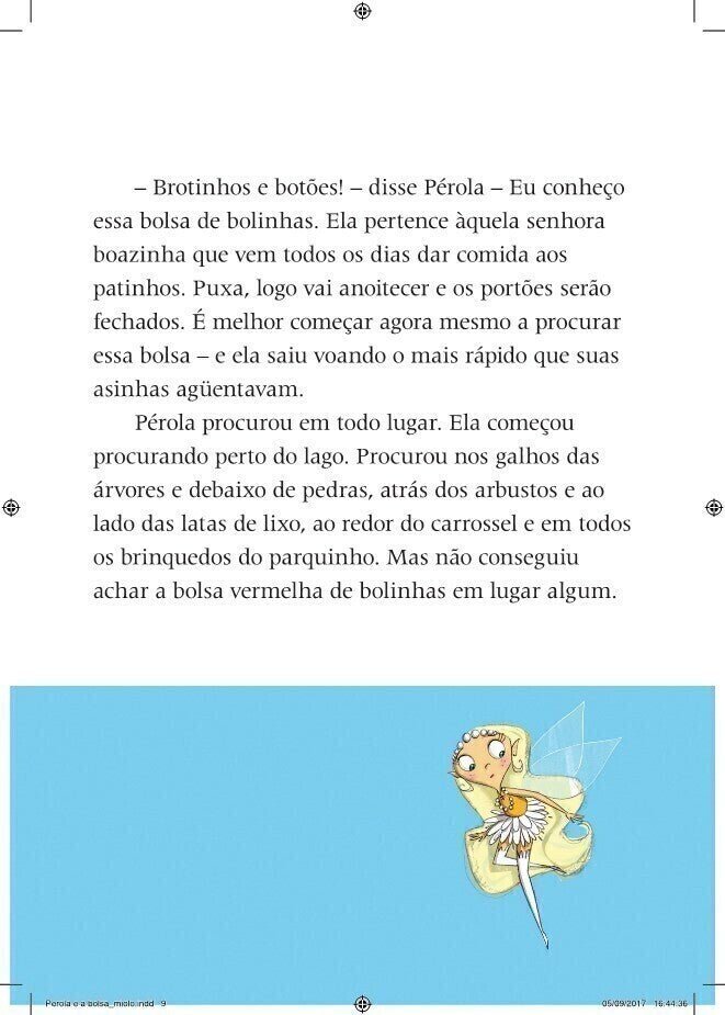 Fada Pérola - Pérola e a Bolsa Perdida - Editora Fundamento livro_infantil