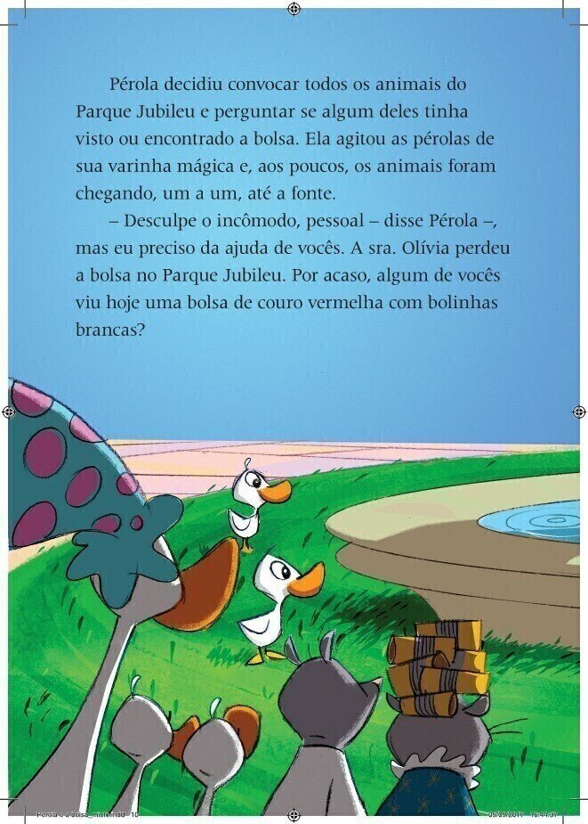 Fada Pérola - Pérola e a Bolsa Perdida - Editora Fundamento livro_infantil