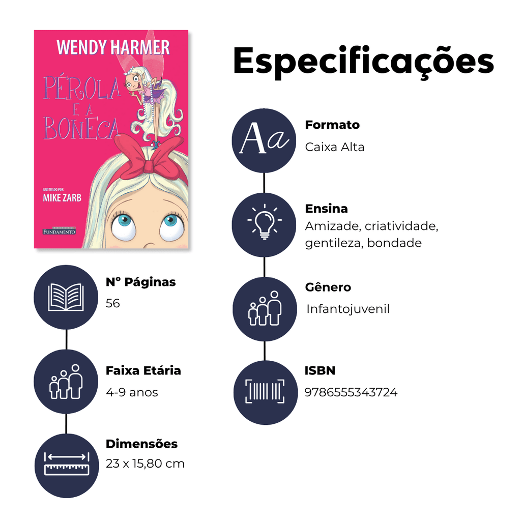 Fada Pérola - Pérola e a Boneca - Editora Fundamento livro_infantil