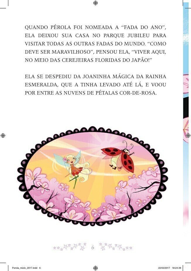 Fada Pérola - Pérola e a Fada das Cerejeiras - Editora Fundamento livro_infantil