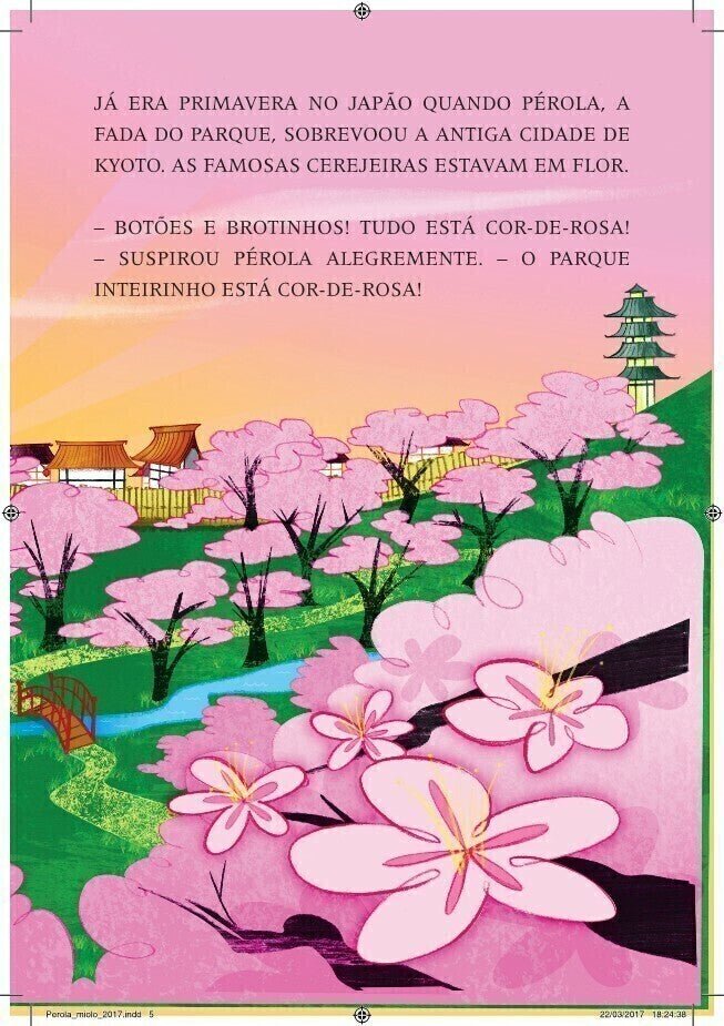 Fada Pérola - Pérola e a Fada das Cerejeiras - Editora Fundamento livro_infantil