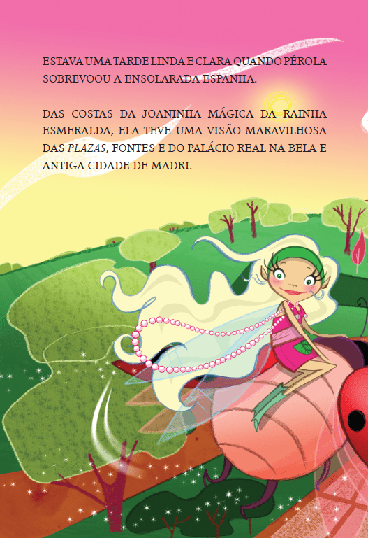 Fada Pérola - Pérola e a Fada do Flamenco - Editora Fundamento livro_infantil