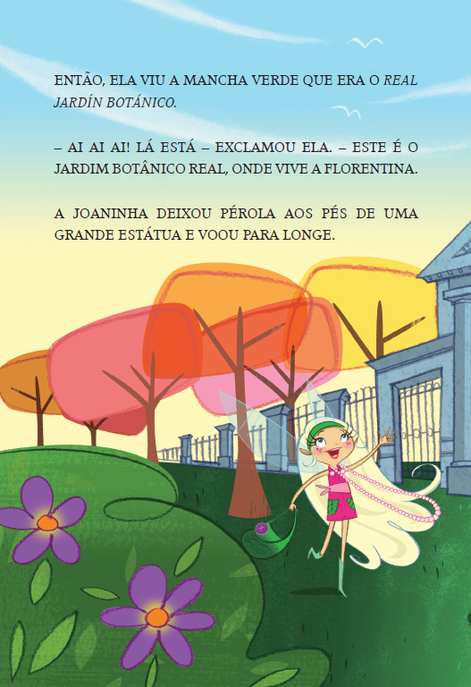 Fada Pérola - Pérola e a Fada do Flamenco - Editora Fundamento livro_infantil
