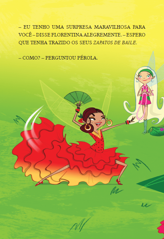 Fada Pérola - Pérola e a Fada do Flamenco - Editora Fundamento livro_infantil