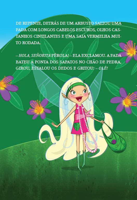 Fada Pérola - Pérola e a Fada do Flamenco - Editora Fundamento livro_infantil