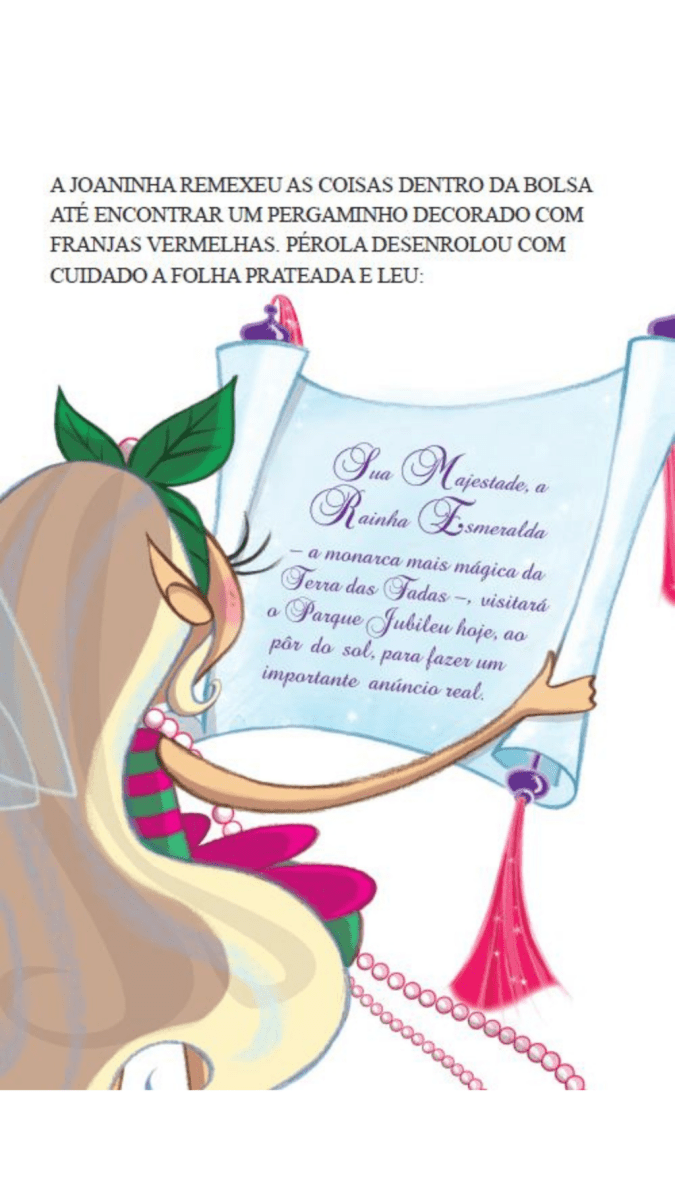 Fada Pérola - Pérola e a Rainha das Fadas - Editora Fundamento livro_infantil