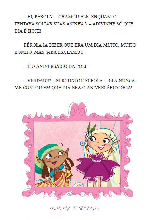 Fada Pérola - Pérola e a Tia Tábata - Editora Fundamento livro_infantil