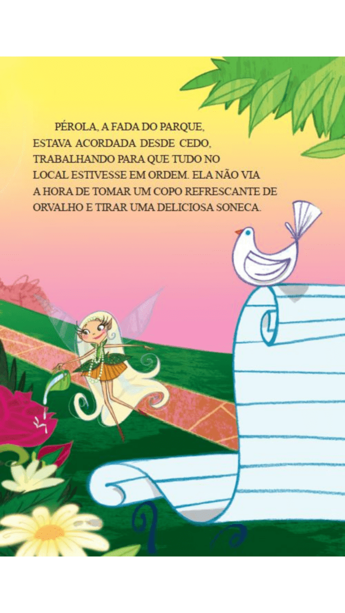 Fada Pérola - Pérola e Sua Concha Cor - de - Rosa - Editora Fundamento livro_infantil
