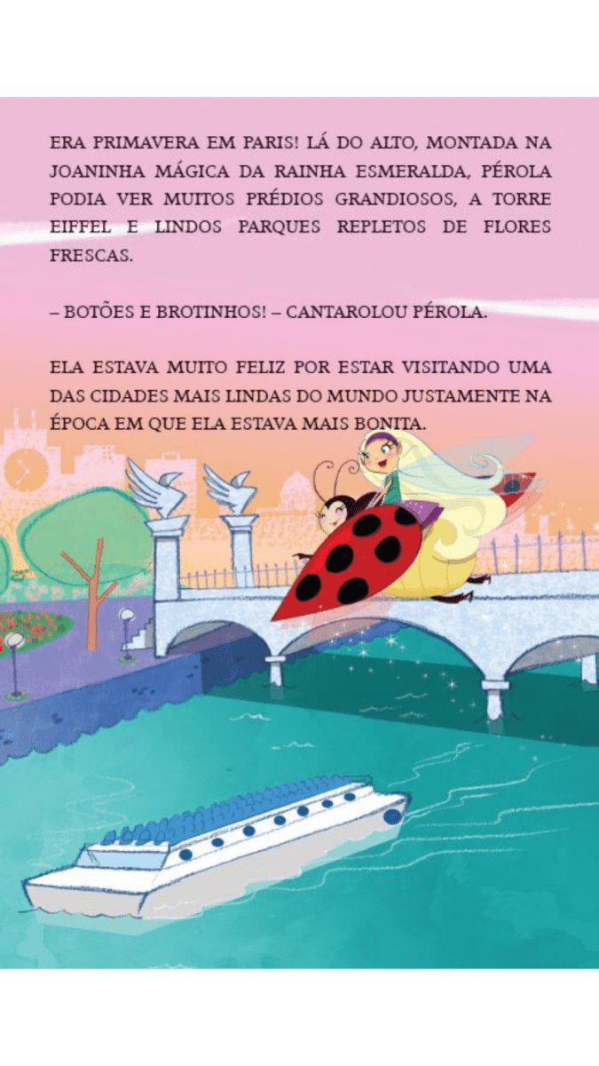 Fada Pérola - Pérola em Paris - Editora Fundamento livro_infantil