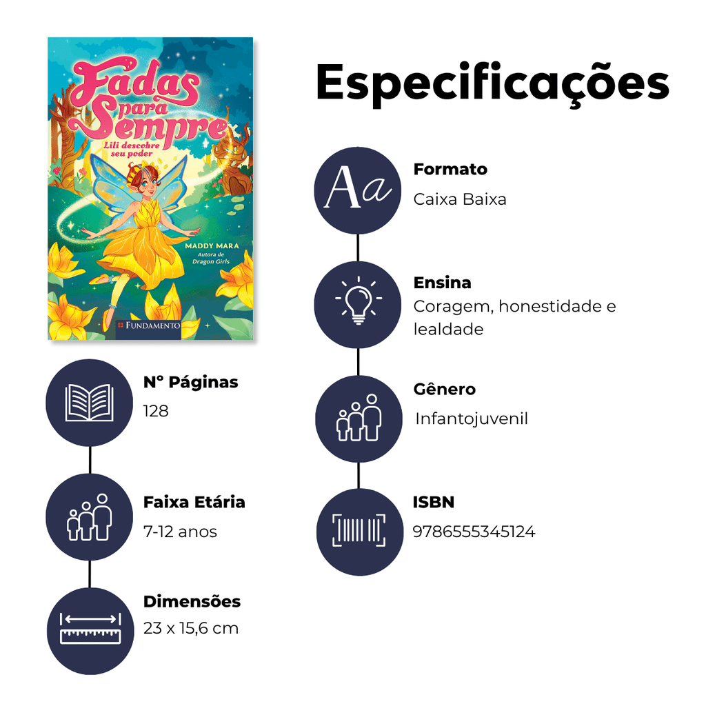 Fadas para Sempre 01: Lili Descobre Seu Poder - Editora Fundamento livro_infantil