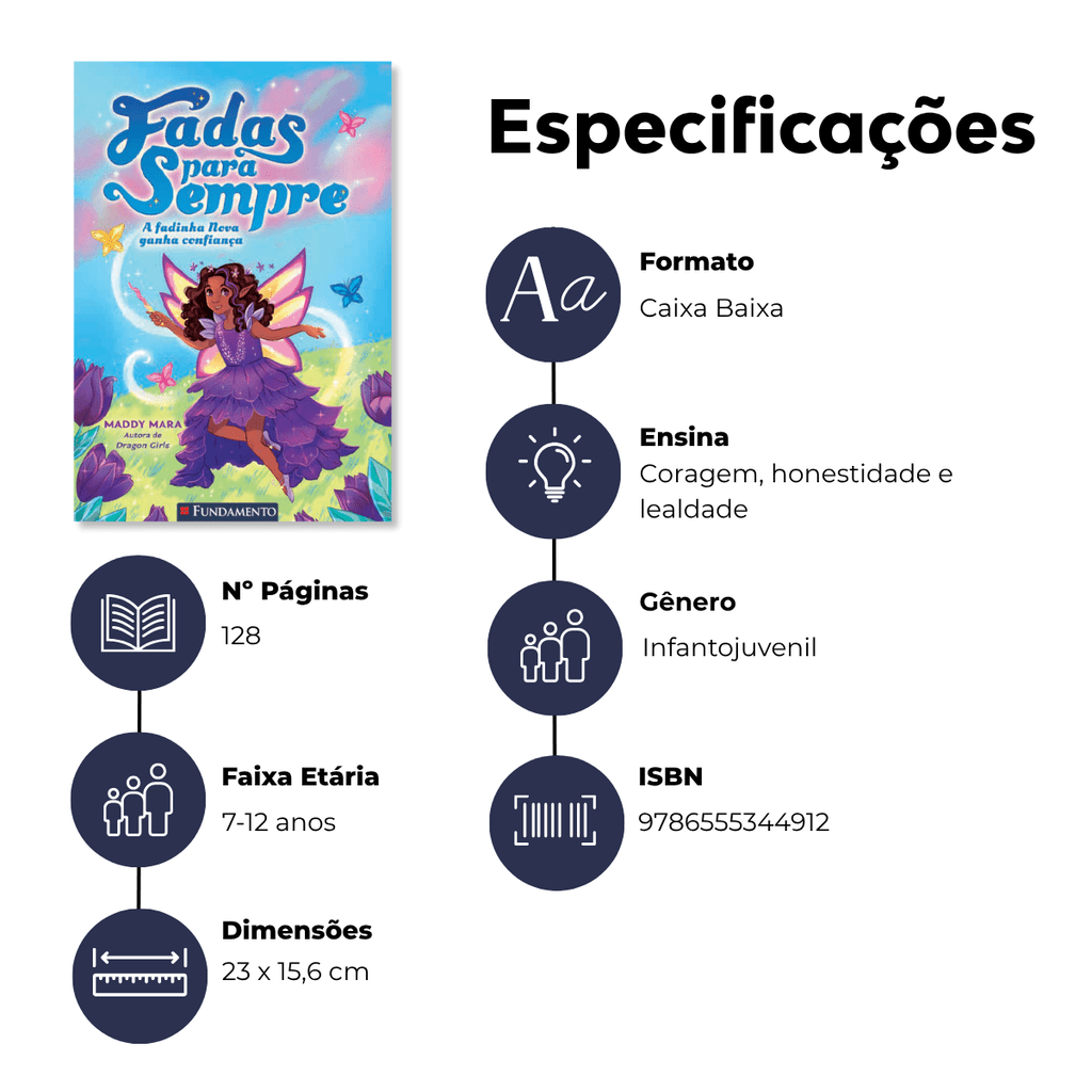 Fadas para Sempre 02: a Fadinha Nova Ganha Confiança - Editora Fundamento livro_infantil