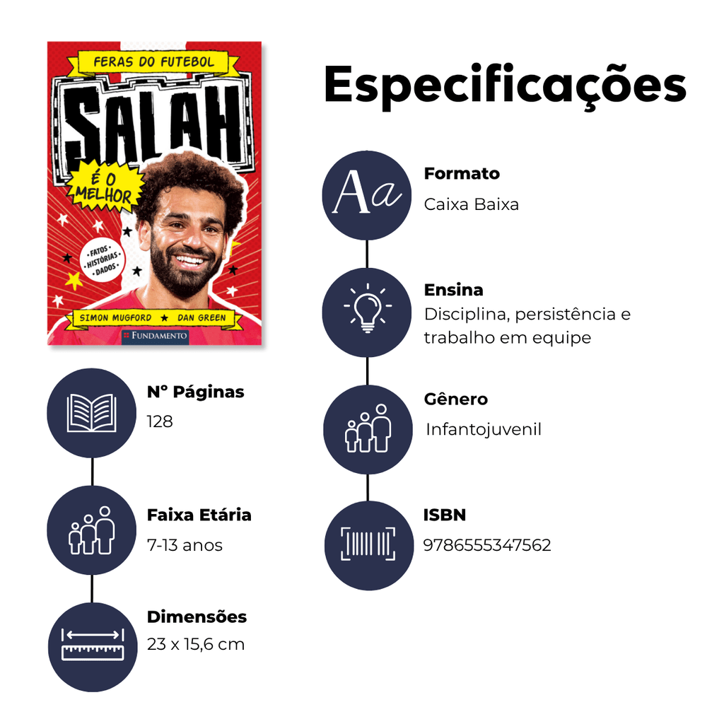 Feras do Futebol: Salah - Editora Fundamento livro_infantil