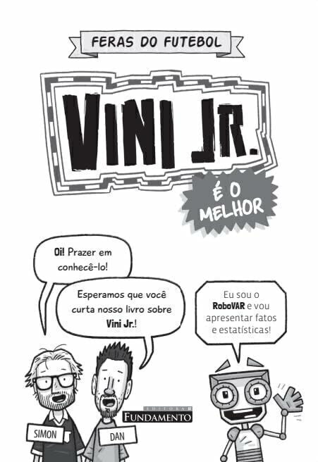 Feras do Futebol: Vini Jr. - Editora Fundamento livro_infantil