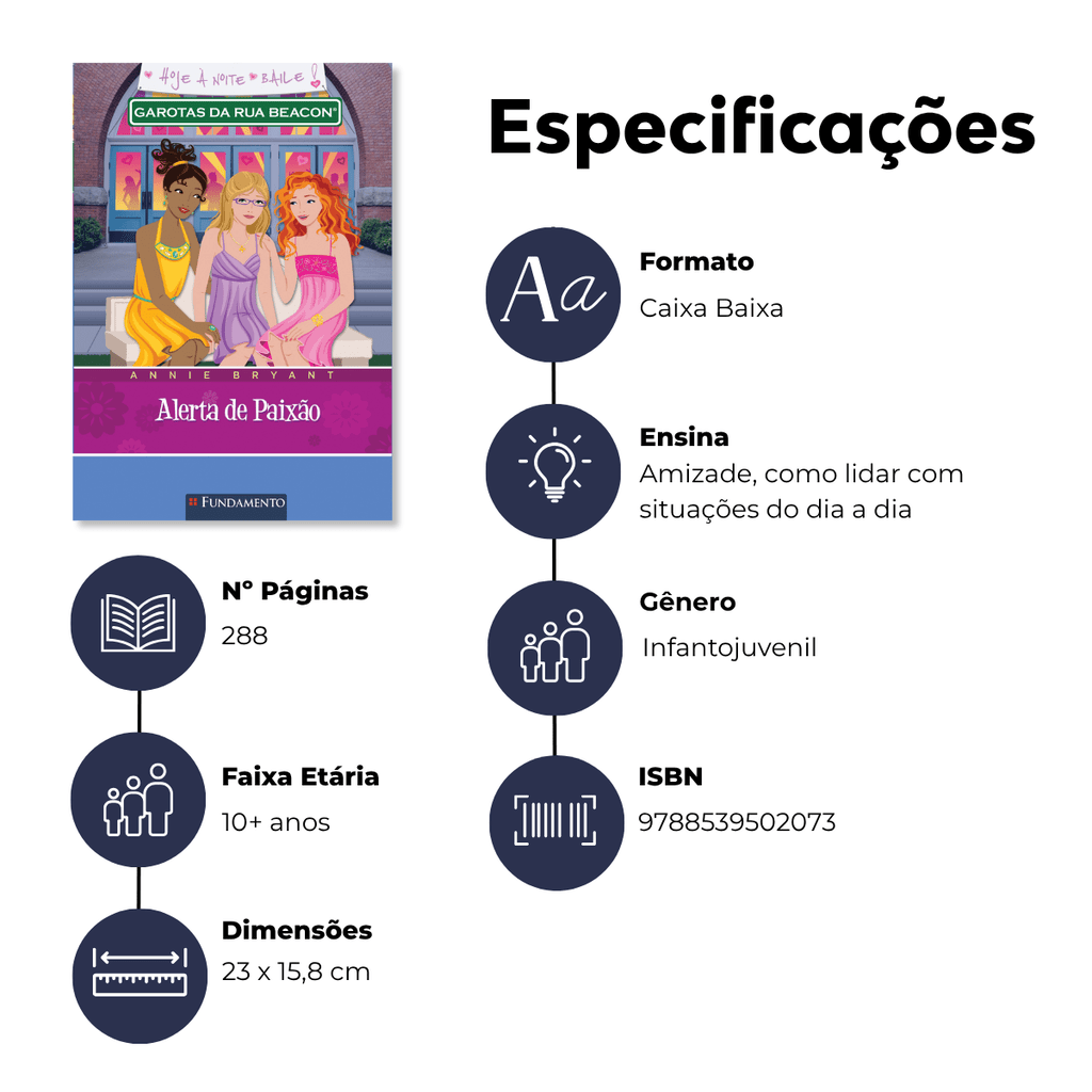 Garotas da Rua Beacon - Alerta de Paixão - Editora Fundamento livro_infantil