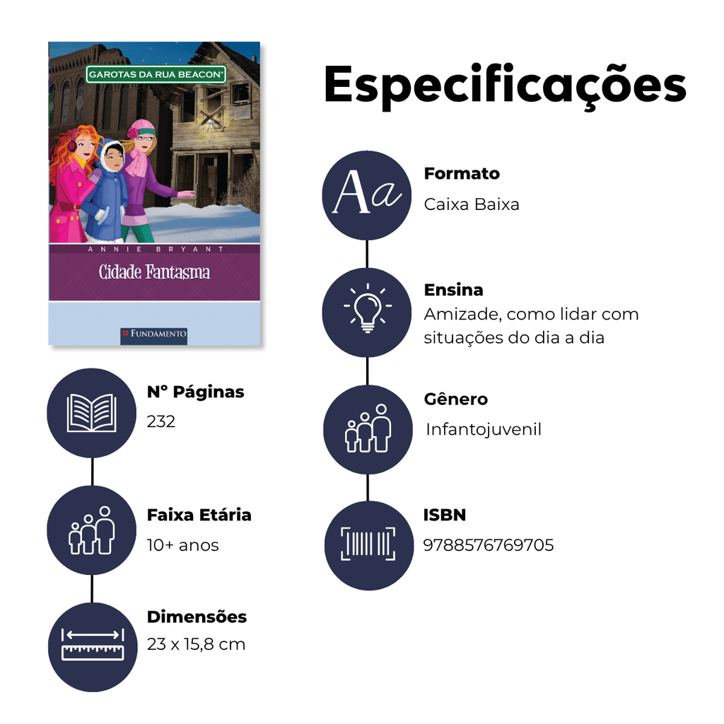 Garotas da Rua Beacon - Cidade Fantasma - Editora Fundamento livro_infantil