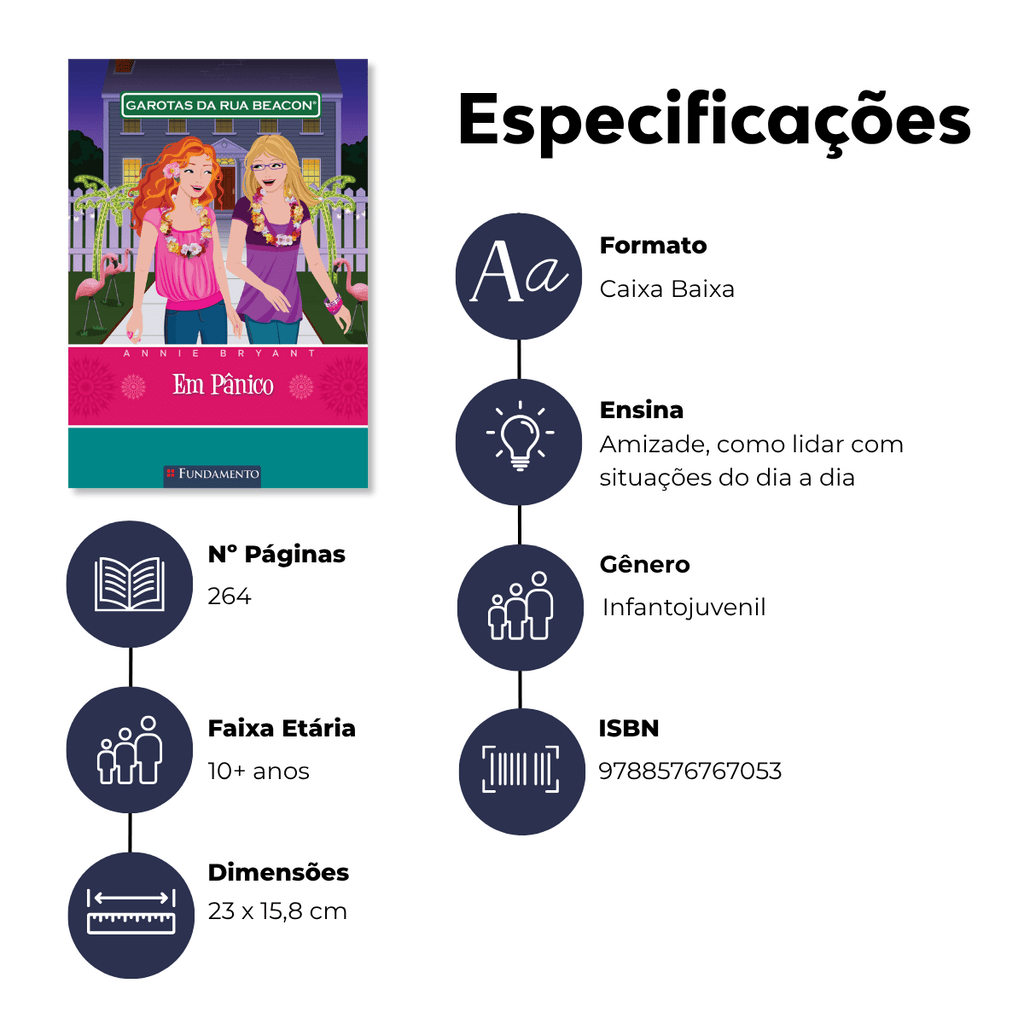 Garotas da Rua Beacon - em Pânico - Editora Fundamento livro_infantil
