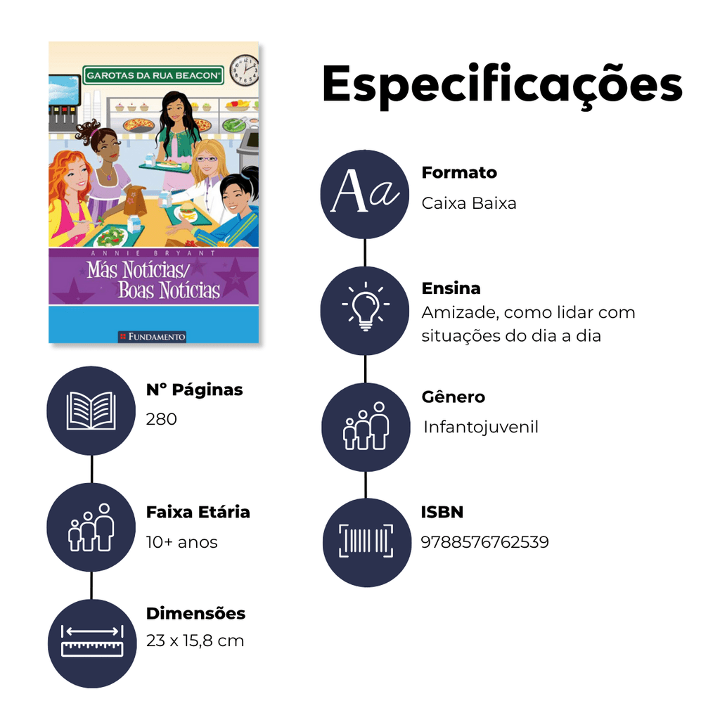 Garotas da Rua Beacon - Más Notícias/boas Notícias - Editora Fundamento livro_infantil