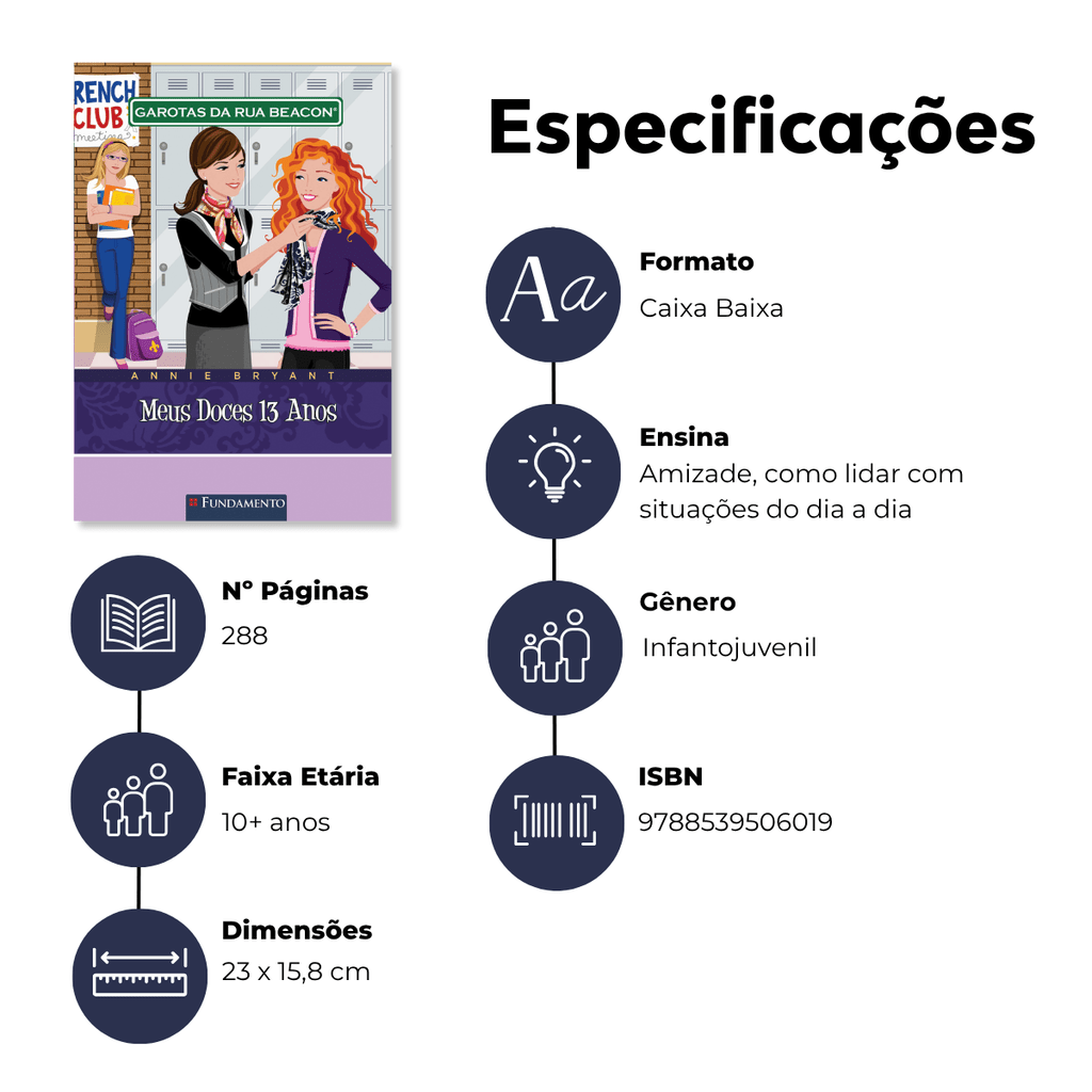 Garotas da Rua Beacon - Meus Doces 13 Anos - Editora Fundamento livro_infantil