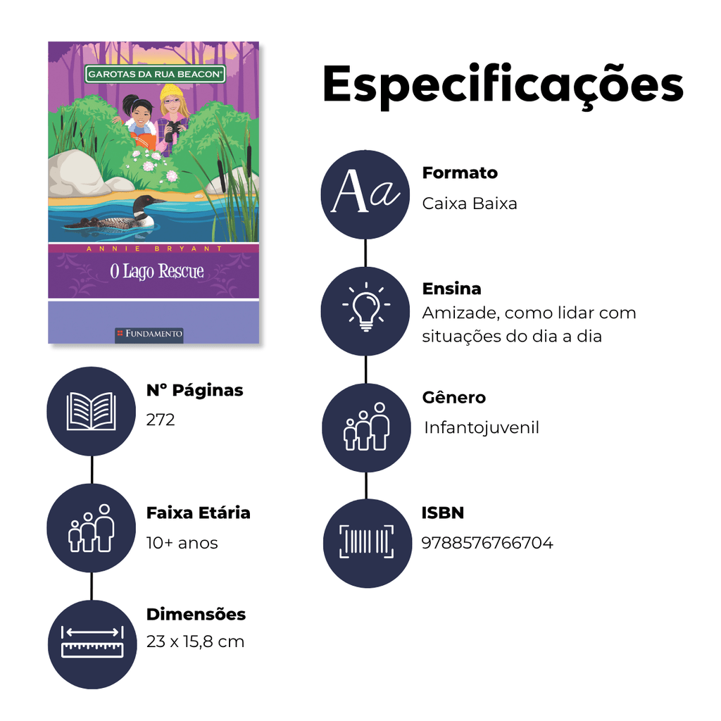 Garotas da Rua Beacon - o Lago Rescue - Editora Fundamento livro_infantil