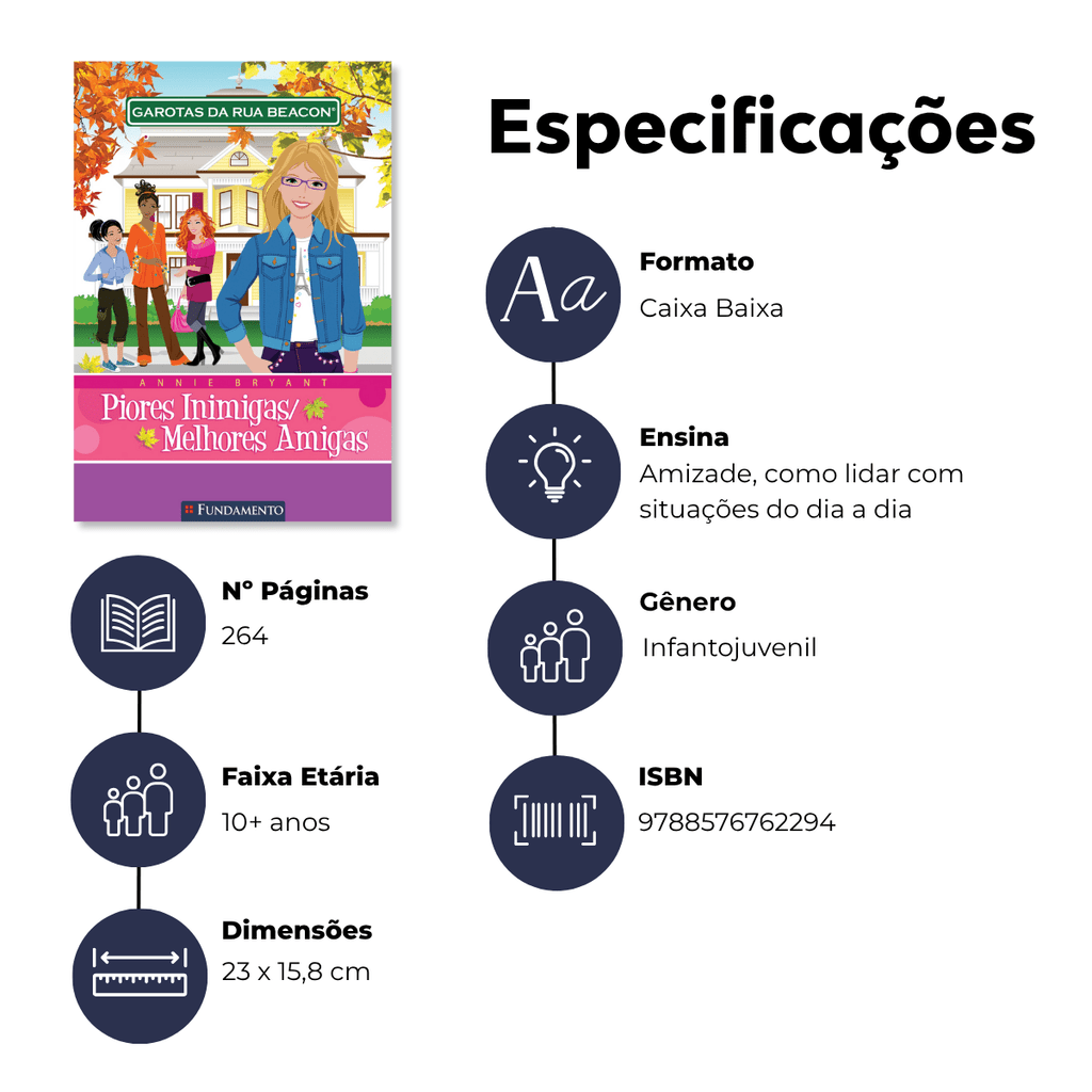 Garotas da Rua Beacon - Piores Inimigas/melhores Amigas - Editora Fundamento livro_infantil