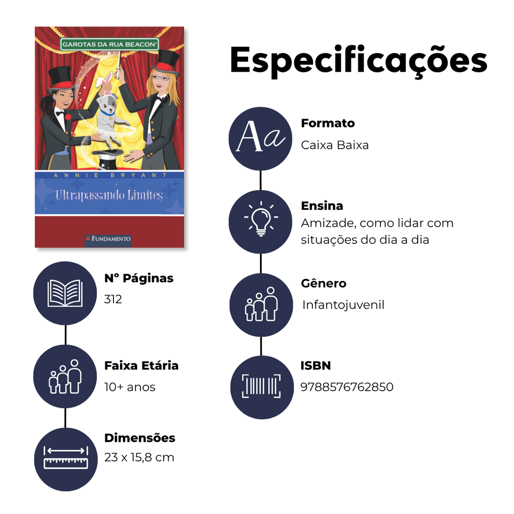 Garotas da Rua Beacon - Ultrapassando Limites - Editora Fundamento livro_infantil