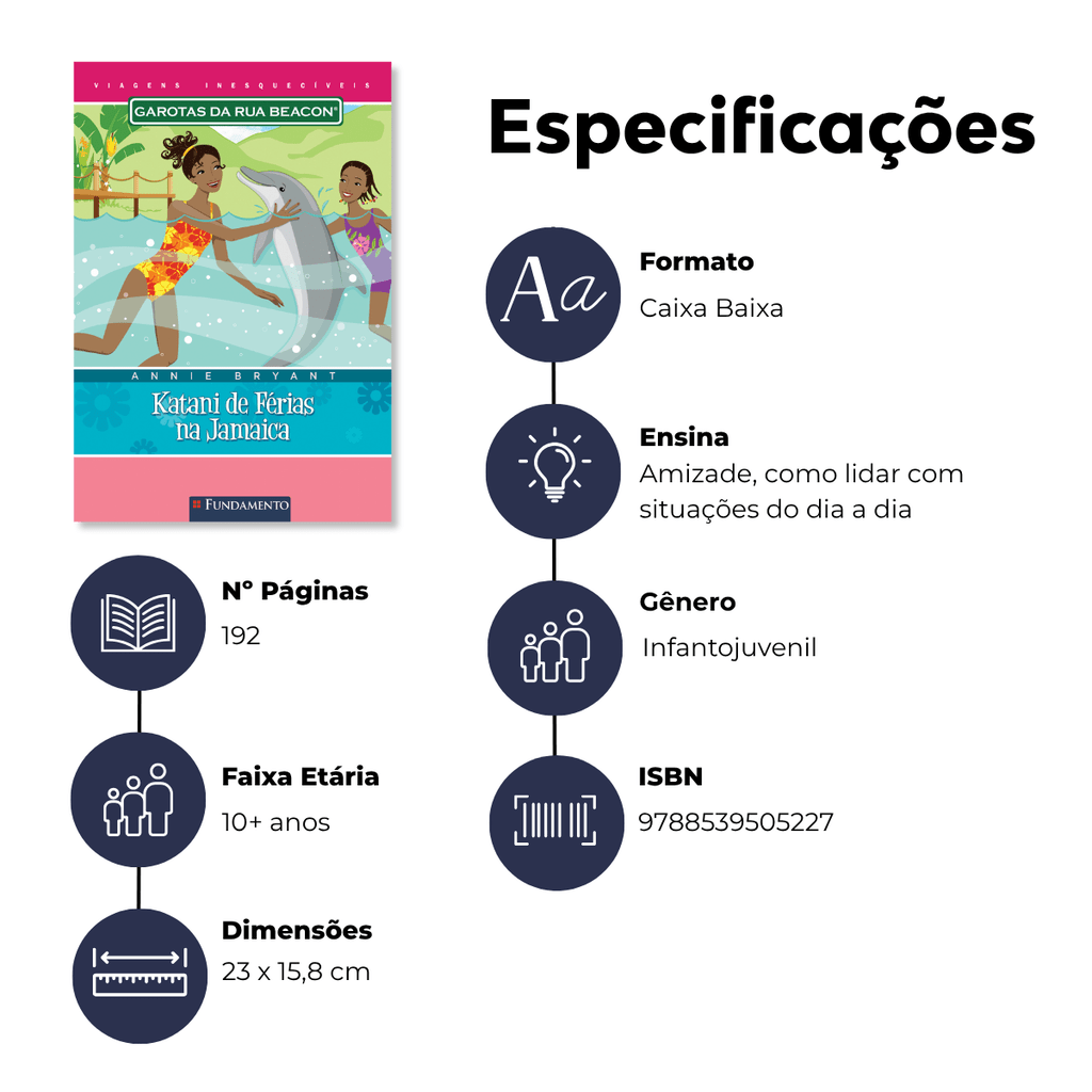 Garotas da Rua Beacon Viagens Inesqueciveis - Katani de Férias na Jamaica - Editora Fundamento livro_infantil