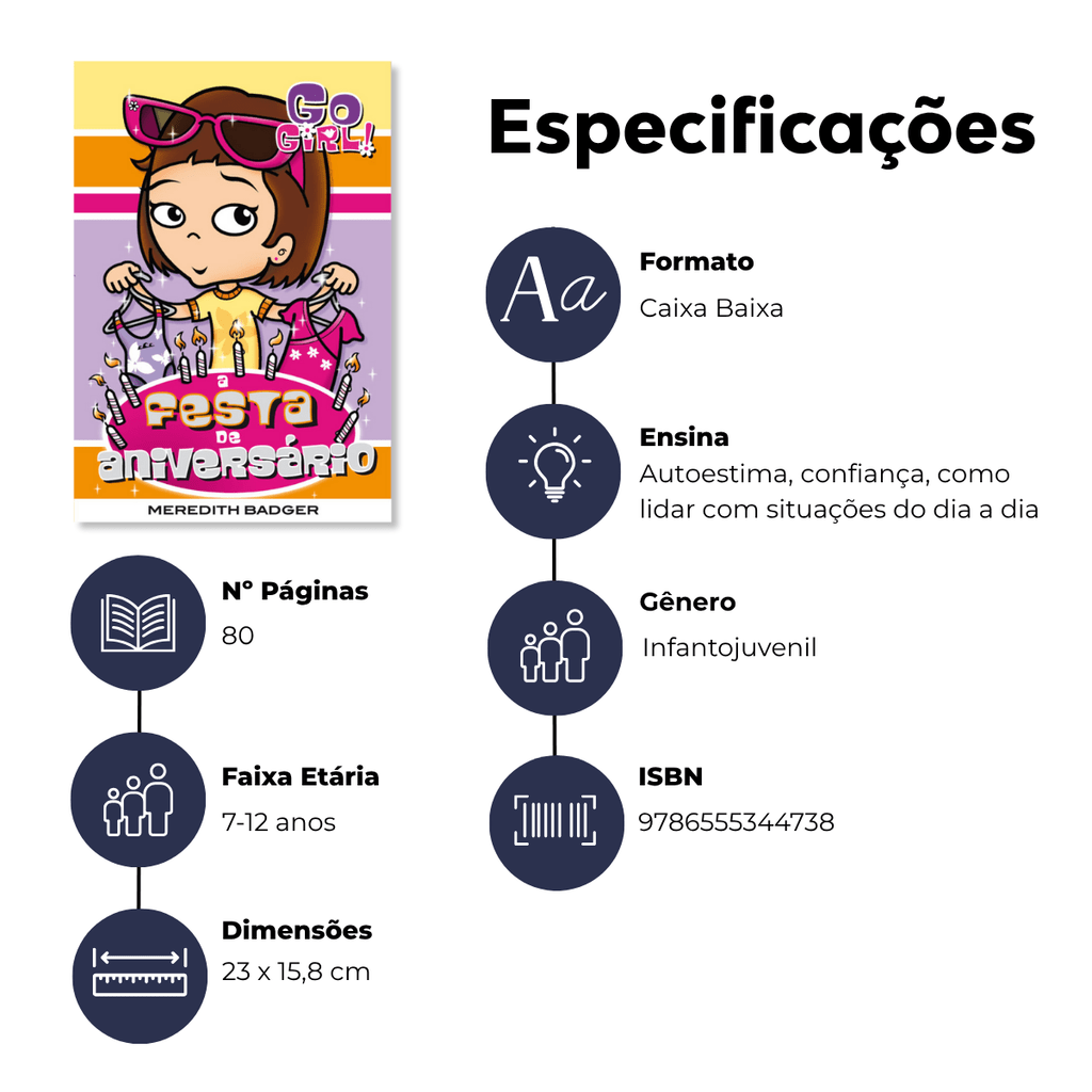 Go Girl - A Festa de Aniversário - Editora Fundamento livro_infantil