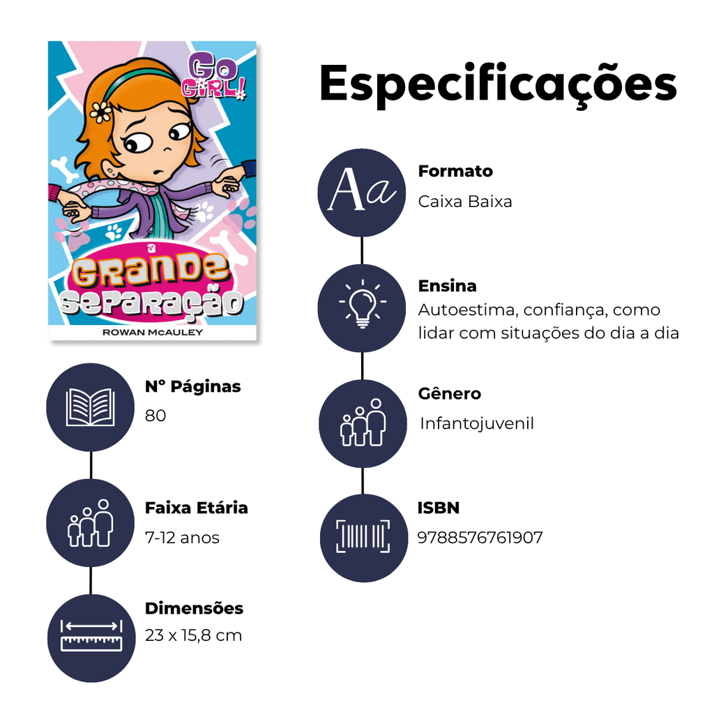 Go Girl - A Grande Separação - Editora Fundamento livro_infantil