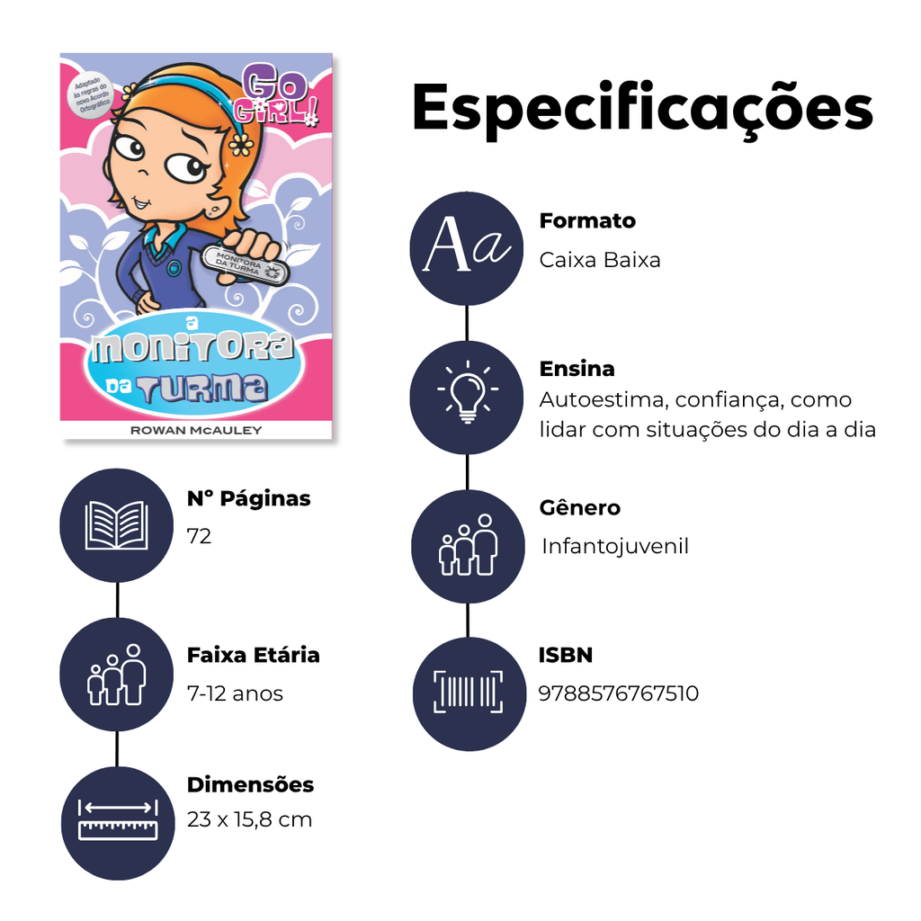 Go Girl - A Monitora da Turma - Editora Fundamento livro_infantil