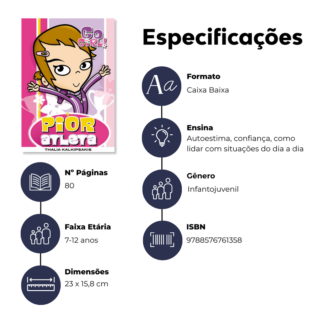 Go Girl - A Pior Atleta - Editora Fundamento livro_infantil