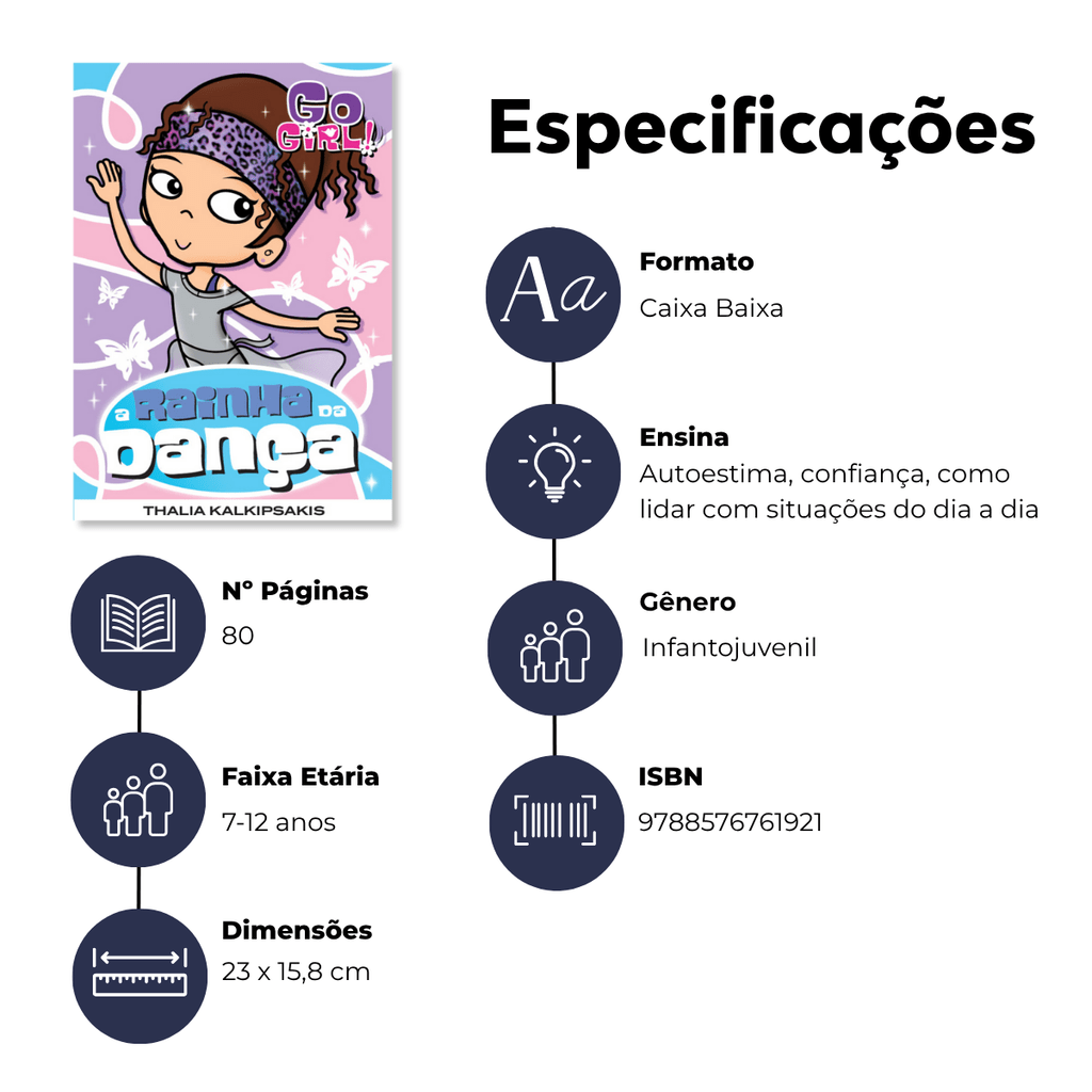 Go Girl - A Rainha Dança - Editora Fundamento livro_infantil