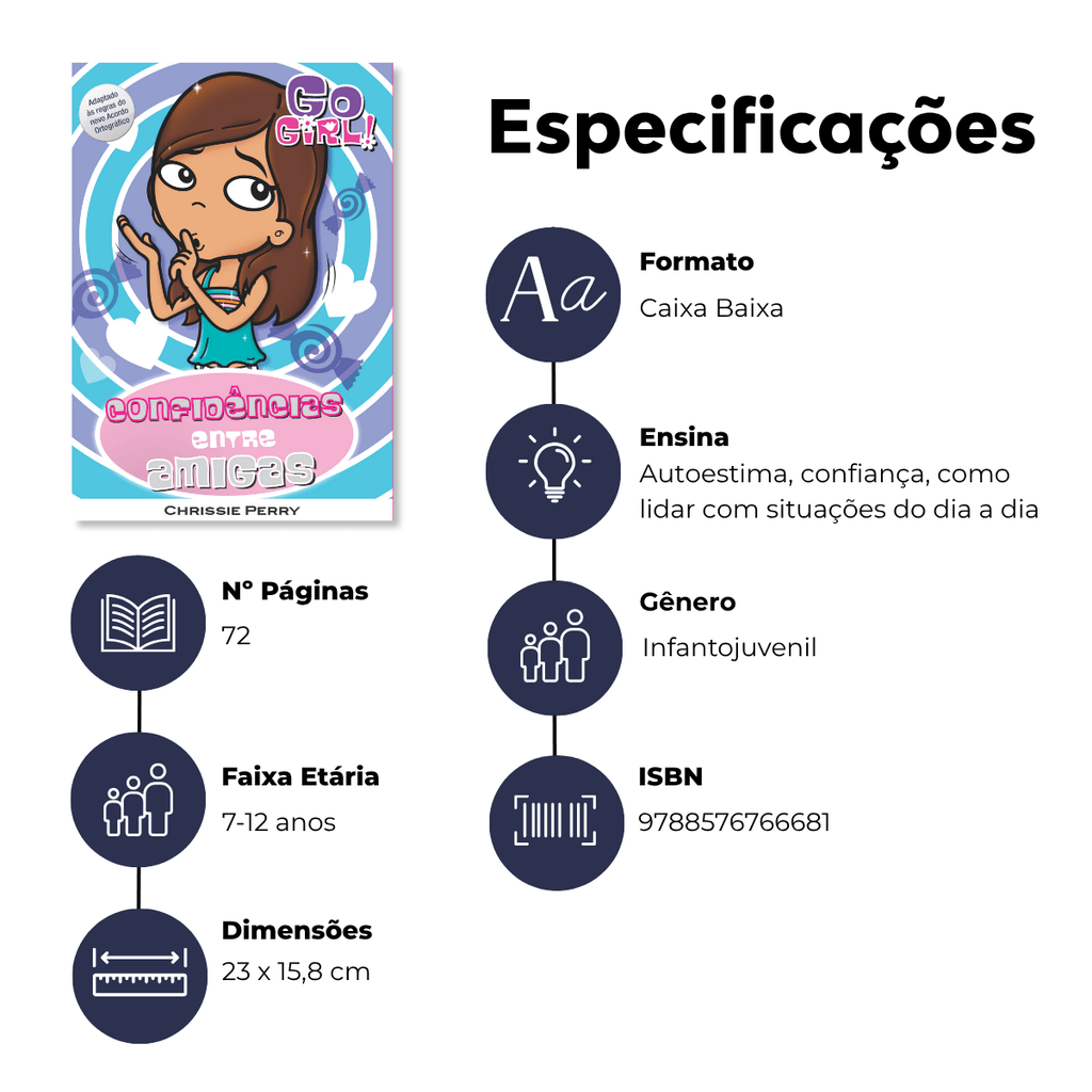 Go Girl - Confidências entre Amigas - Editora Fundamento livro_infantil