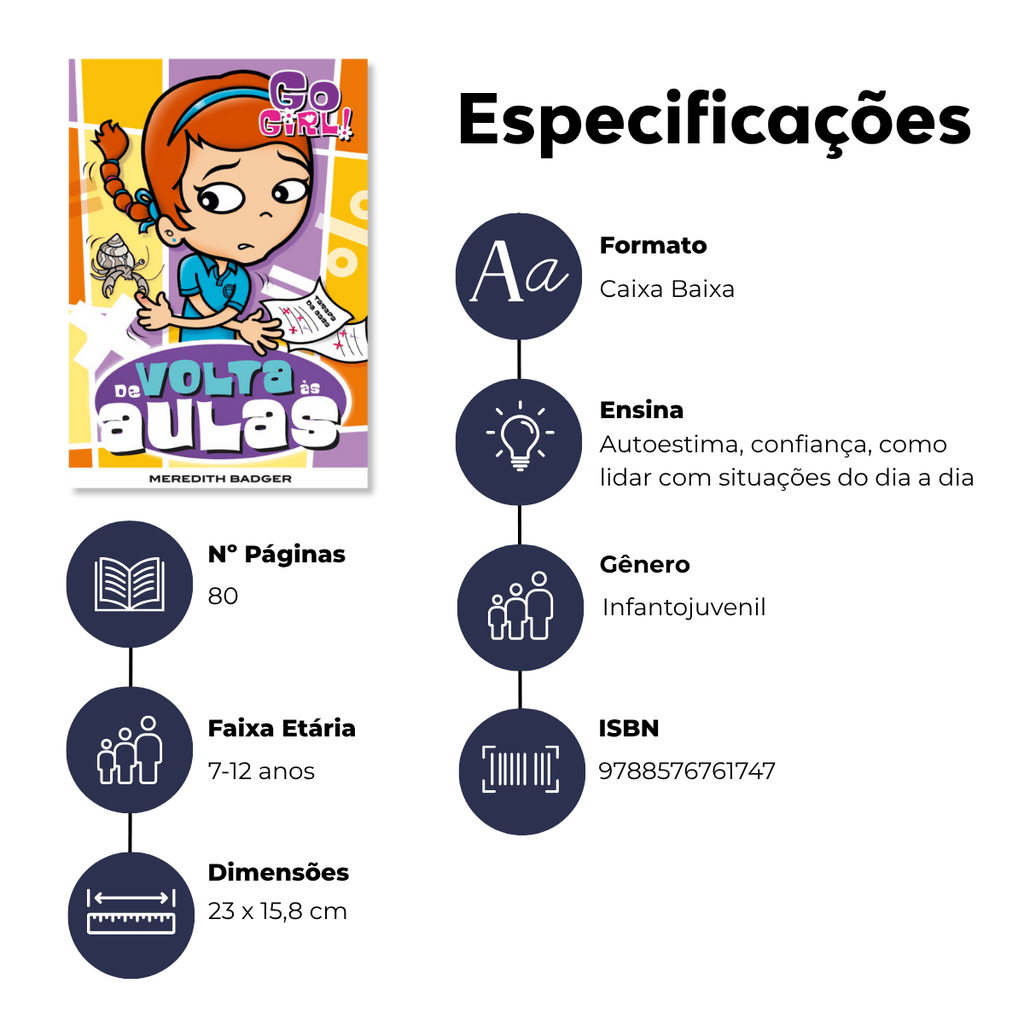 Go Girl - De Volta Às Aulas - Editora Fundamento livro_infantil