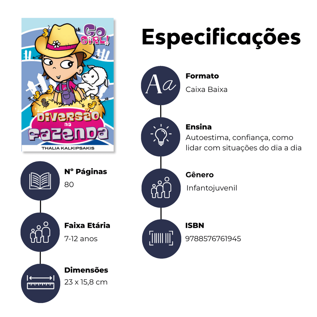 Go Girl - Diversão na Fazenda - Editora Fundamento livro_infantil