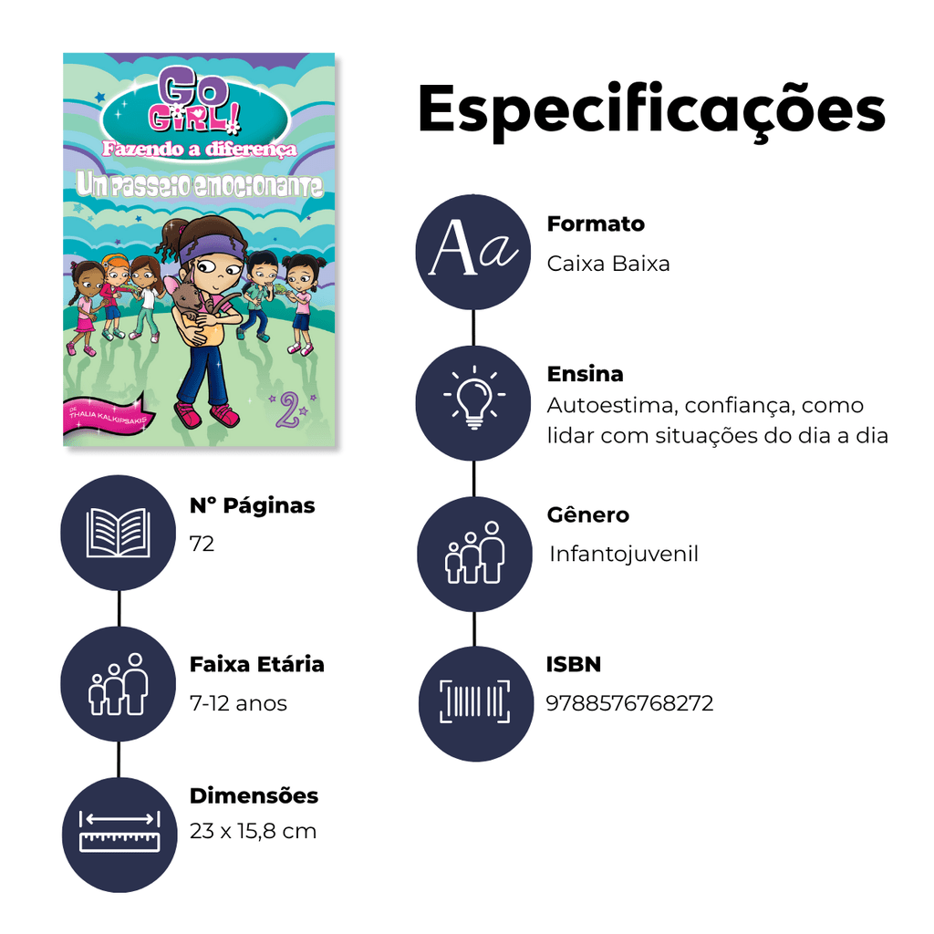 Go Girl Fazendo a Diferença - Um Passeio Emocionante - Editora Fundamento livro_infantil