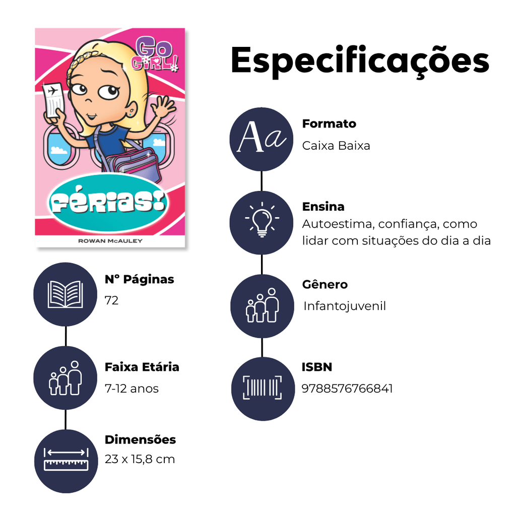Go Girl - Férias - Editora Fundamento livro_infantil
