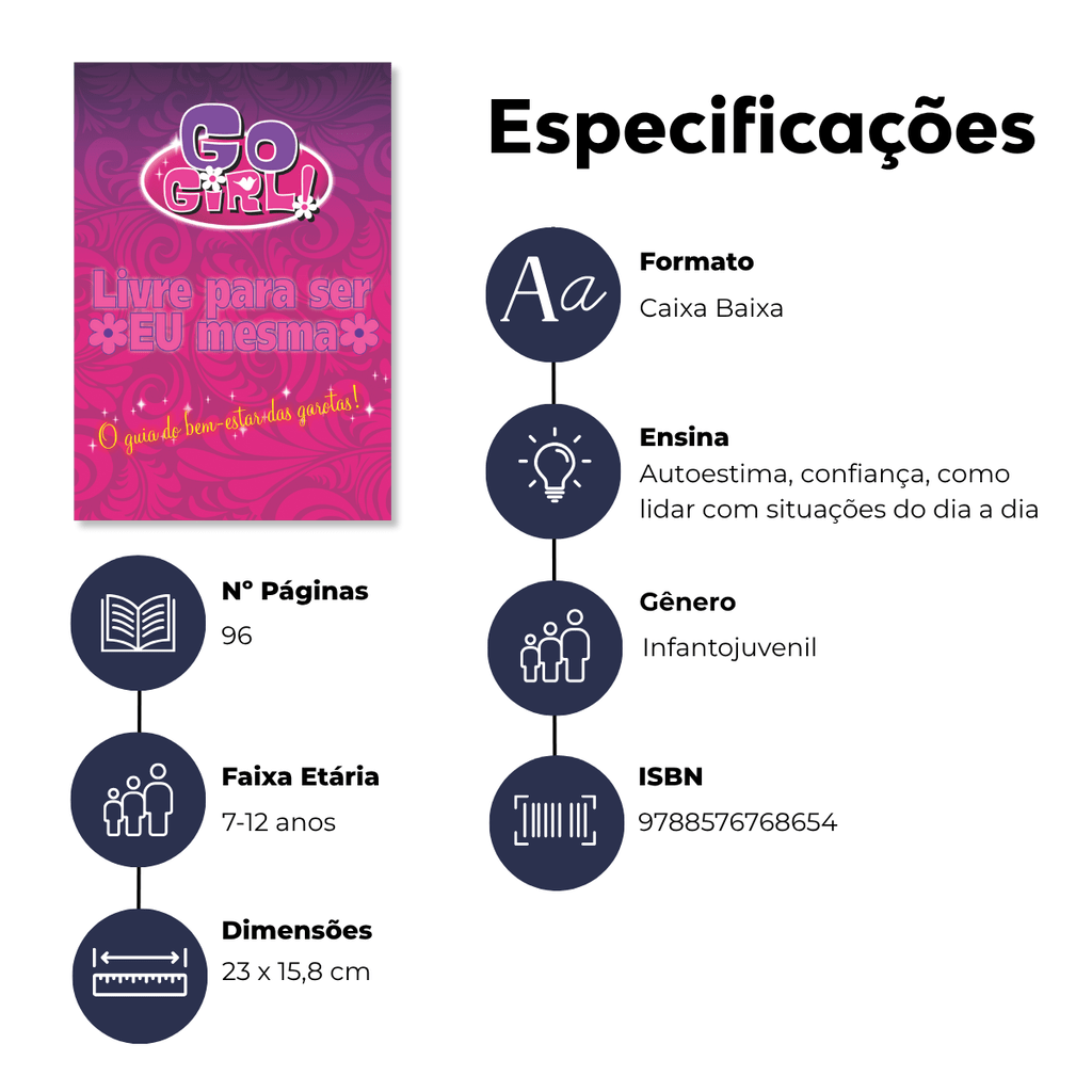 Go Girl - Livre para Ser Eu Mesma - Editora Fundamento livro_infantil