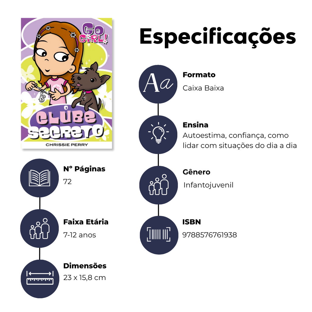 Go Girl - o Clube Secreto - Editora Fundamento livro_infantil