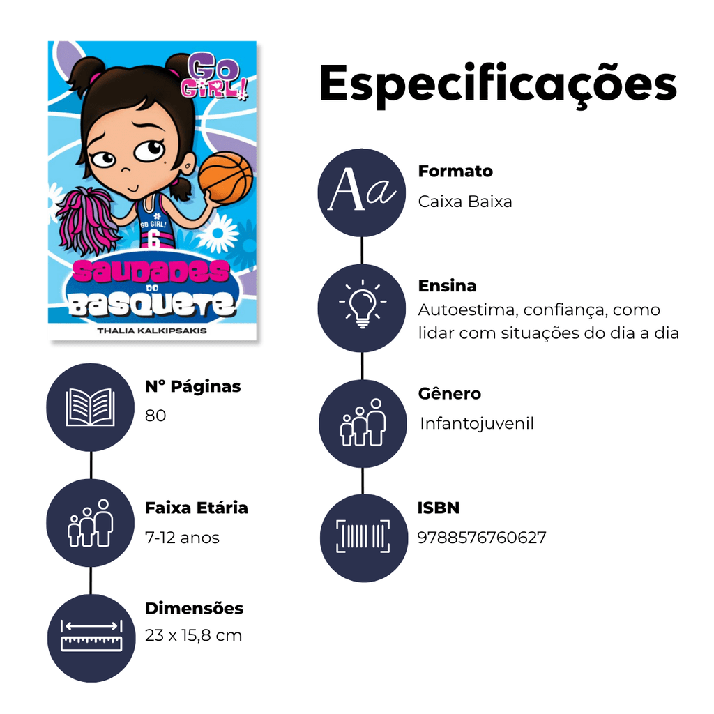 Go Girl - Saudades do Basquete - Editora Fundamento livro_infantil