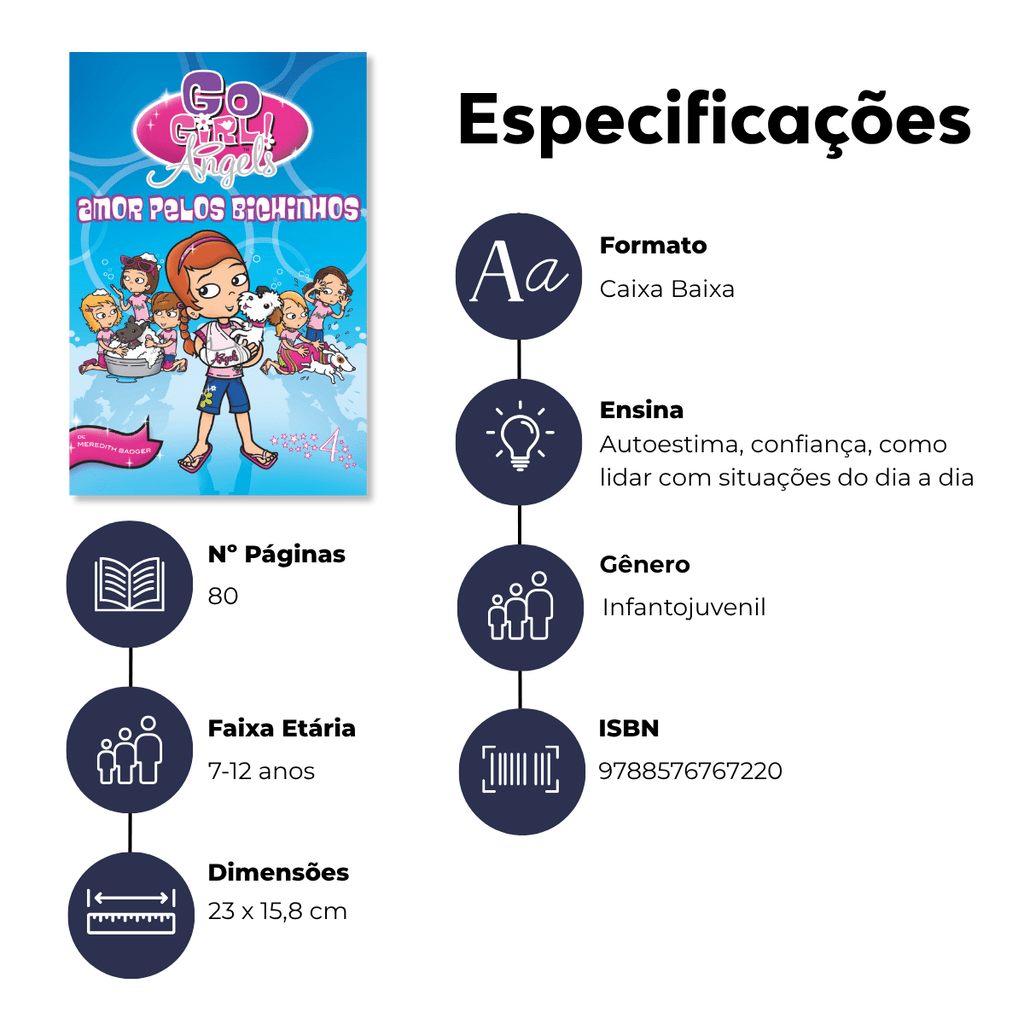 Go Girls Angels - Amor Pelos Bichinhos - Editora Fundamento livro_infantil