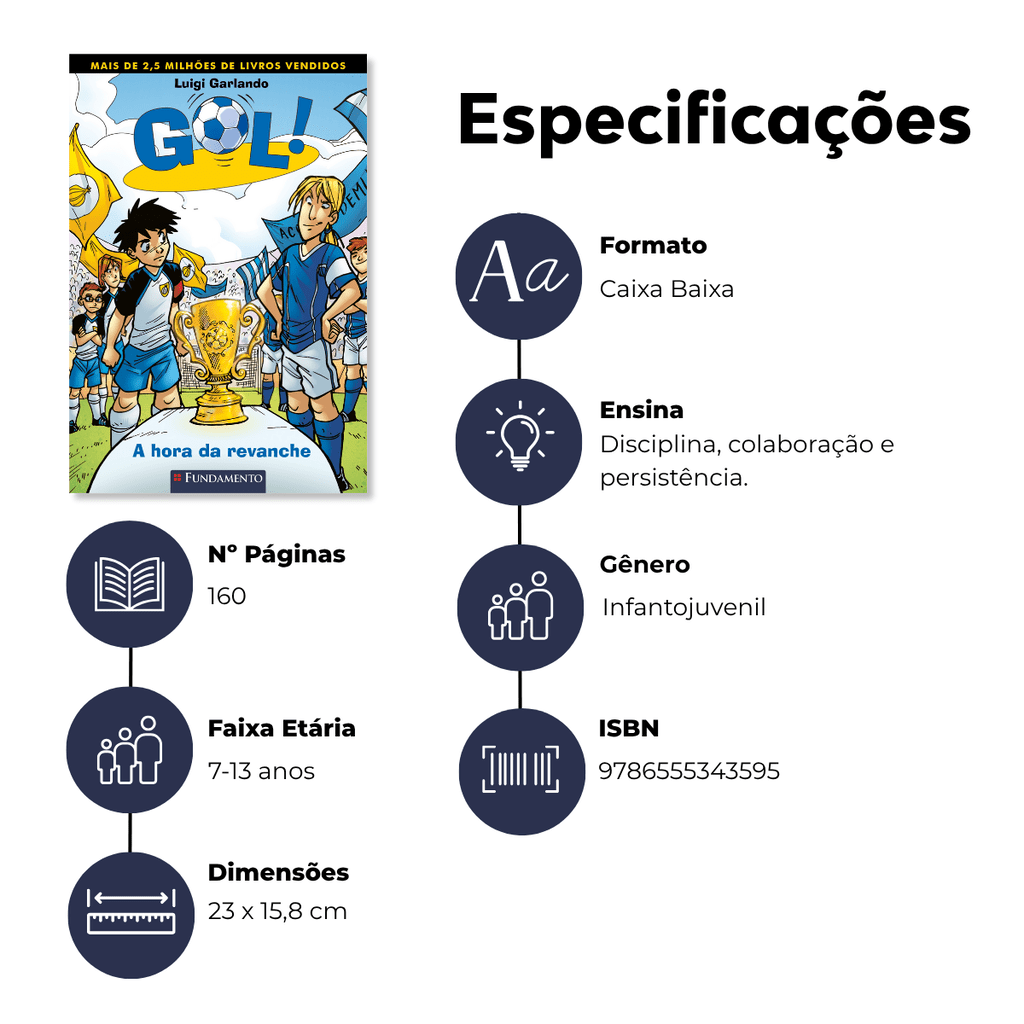 Gol 10 - A Hora da Revanche - Editora Fundamento livro_infantil